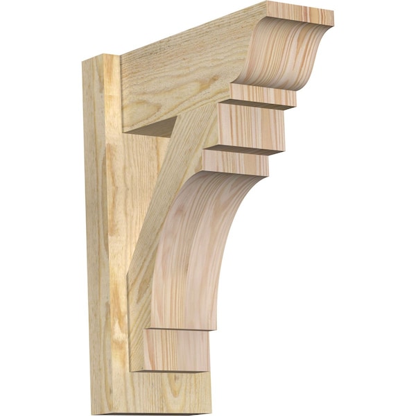 Ekena Millwork Merced Traditional Rough Sawn Outlooker, Douglas Fir, 6"W x 14"D x 18"H OUT06X14X18MRC01RDF - main